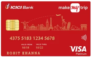 ICICI Bank MakeMyTrip Platinum Credit Card